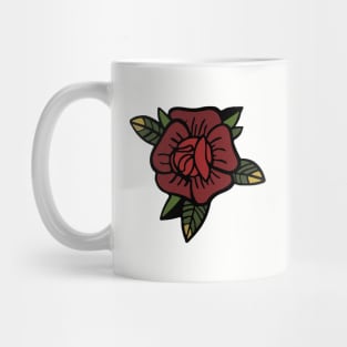 Classic Tattoo Inspired Rose Mug